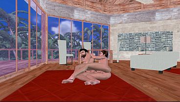 Animated 3D Gay Porn - Guy Straddling Prick Then Banged In Spoon Position