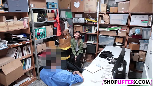 Shoplifting Barely-legal Choose Dick Over Cops
