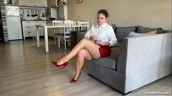 Female Control Play Handjob And Legs Drill In Pantyhose And High Heels